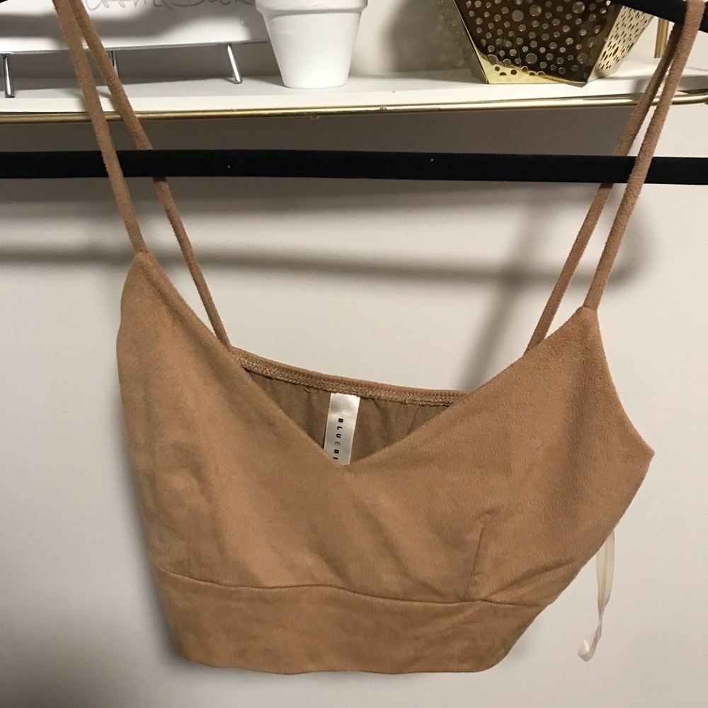 Tan crop top